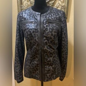 Chico’s Black & Silver Size 1 Jacket